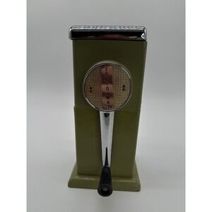 Rival Ice-O-Mat Ice Crusher OS Green Good Vintage Mid-Century Manual Crank